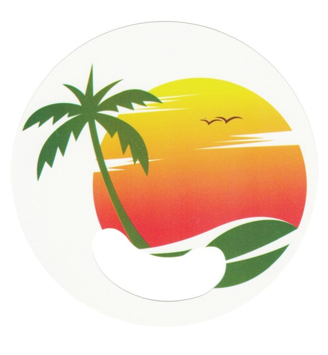 Tropical design hand fans